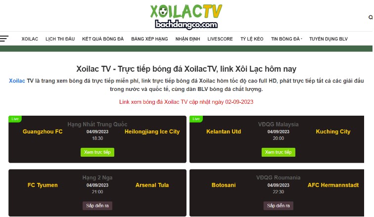 Xoilac TV bachdangco.com được đánh giá là kênh trực tiếp bóng đá top đầu hiện nay