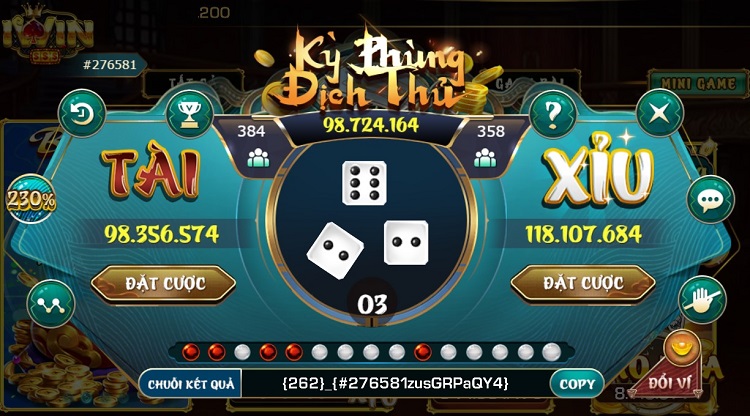 Game tài xỉu tại Mini game ấn tượng