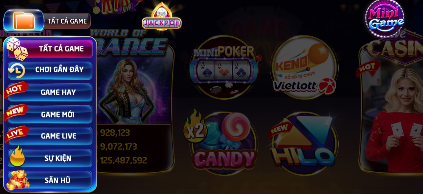 Giao diện hiện đại tại game bài Rik Vip