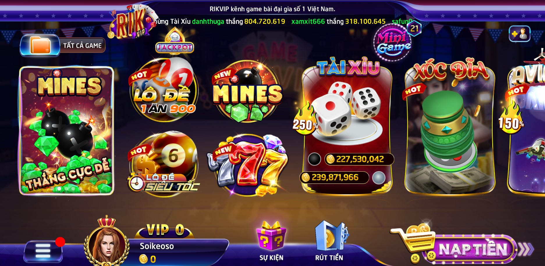 Giới thiệu game bài Rikvip