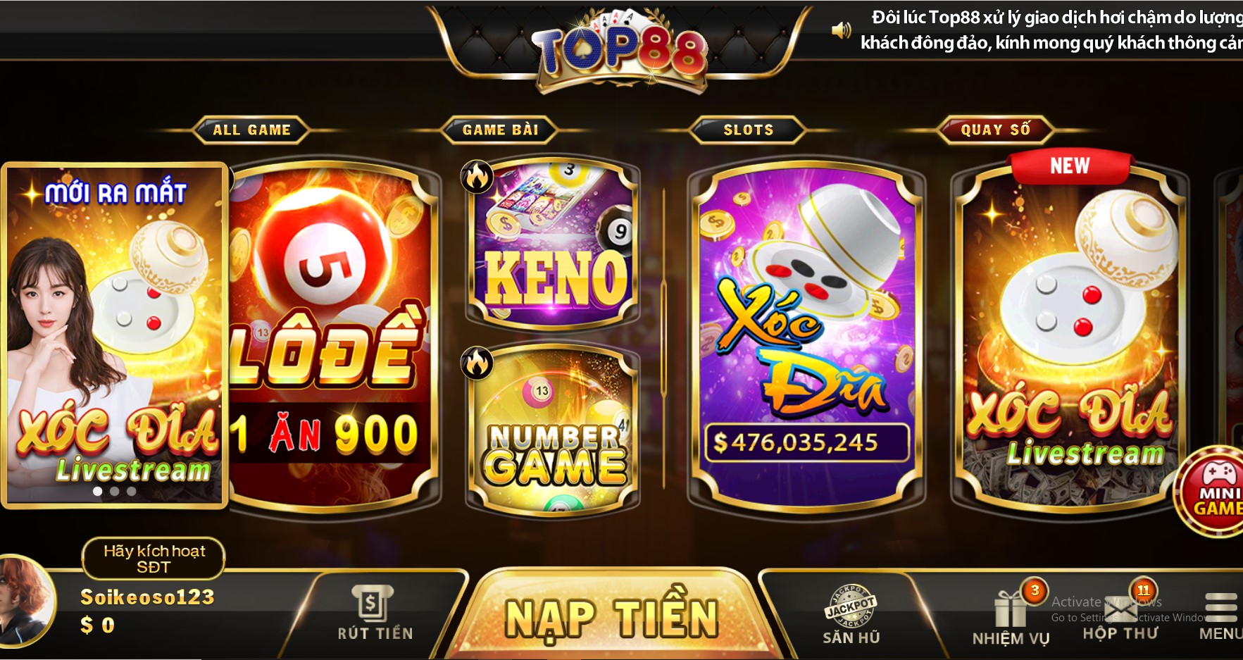 Giới thiệu game bài Top88