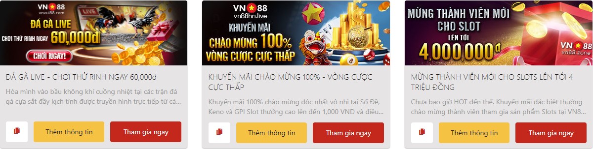 Khuyến mãi chào mừng tại nhà cái VN88