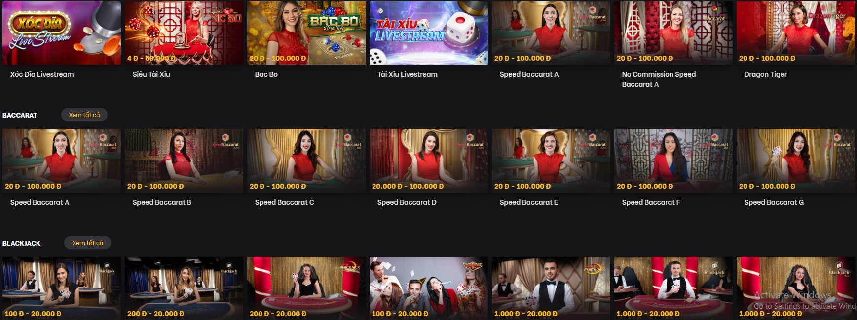 Live Casino tại nhà cái MU9