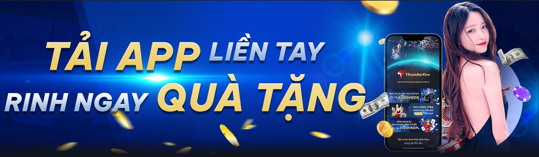 Tải app liền tay nhận quà tại TF88