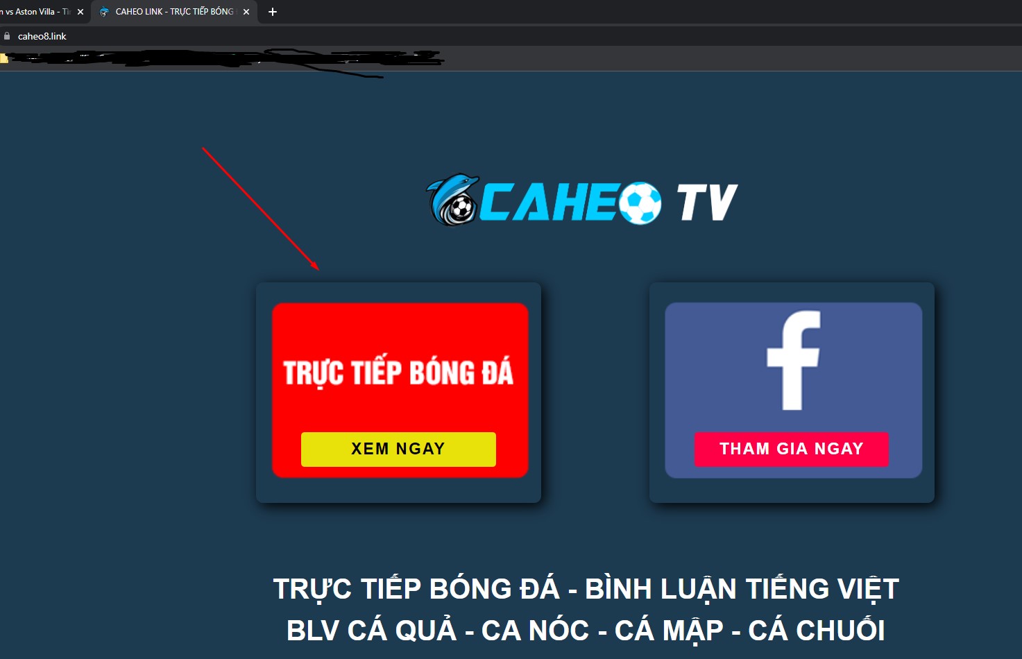 Xem bóng đá tại Caheo TV trên PC chỉ với 3 bước