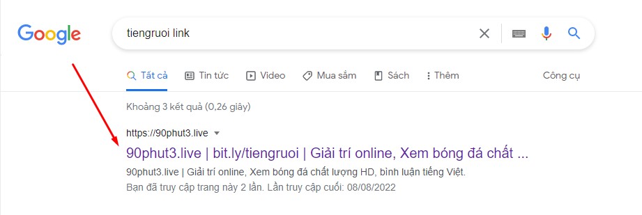 Hướng dẫn xem bóng đá tại Tiengruoi Link