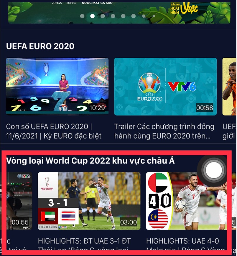 Xem World Cup trên VTV